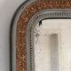 Miroir antique français Louis Philippe – crème et or, fin du 19e siècle
