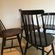 Set of 4 scandinavian chairs mismatched