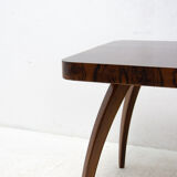 Fully renovated walnut Spider table H 259 by Jindřich Halabala, 1950´s