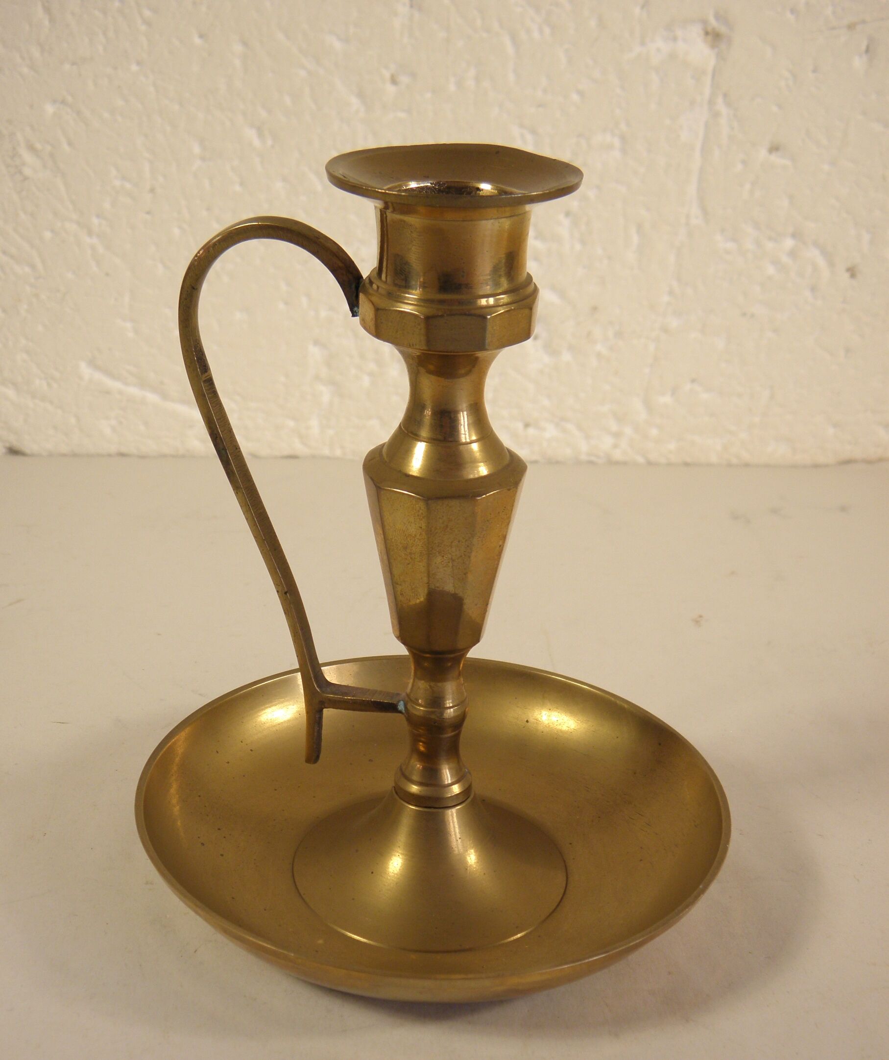 Brass candle holder 13 cm