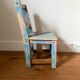 Chaise pour enfant en bois ancien