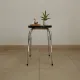 Tabouret rond vintage en formica années 70