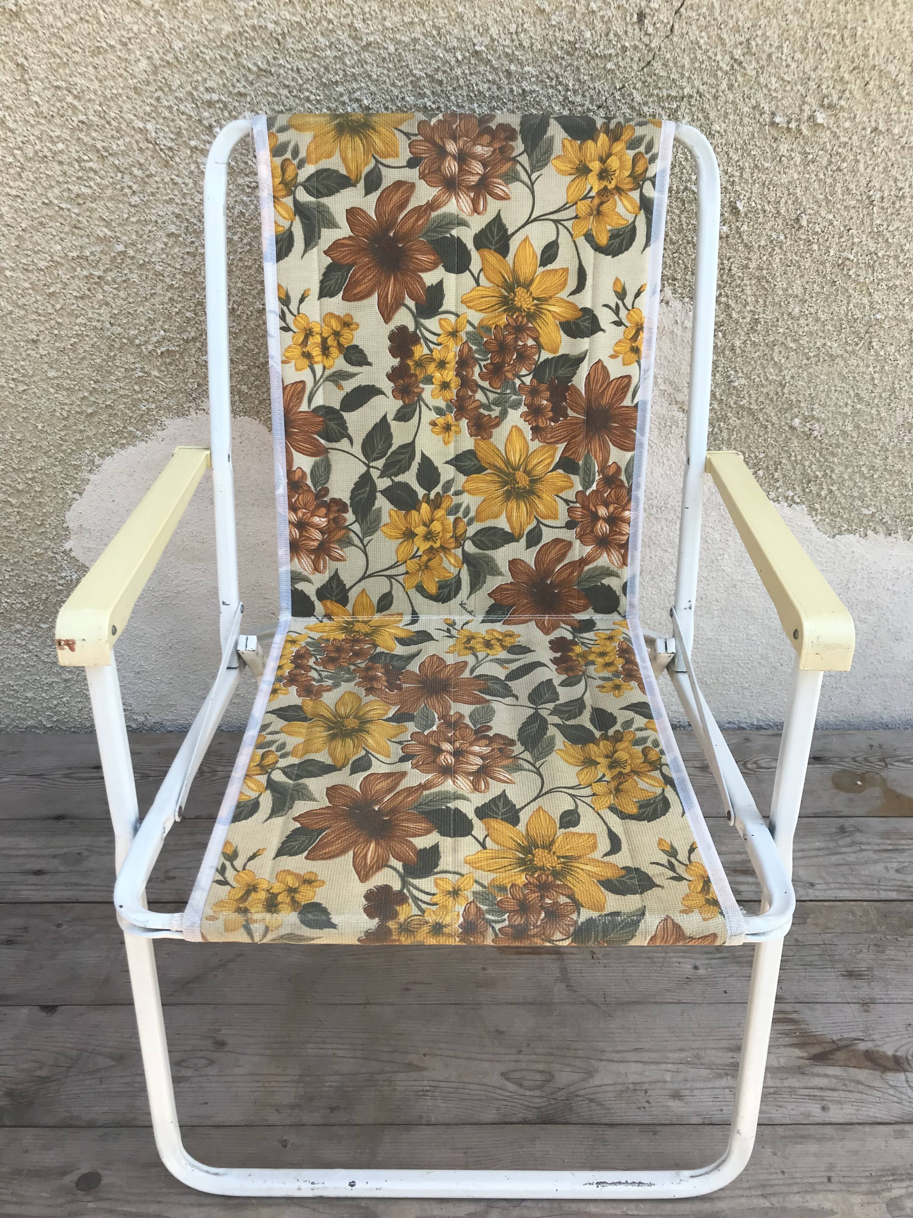 Old garden armchair Lerolin 1970s