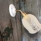 Vintage molded glass wall light