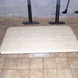 Travertine coffee table