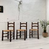 Chair in beech and straw