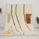 Beni Ouarain Berber rug, nomadic lines, 3*2m.