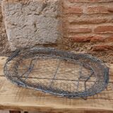 Metal folding basket