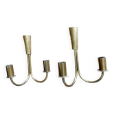 Lot of brass wall lights