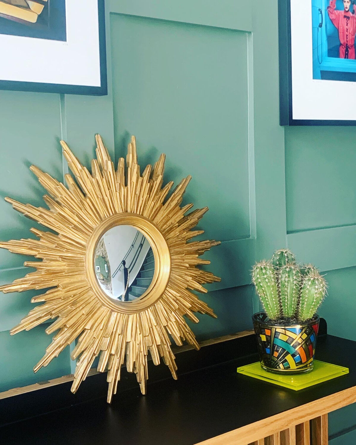 Miroir sorcière résine