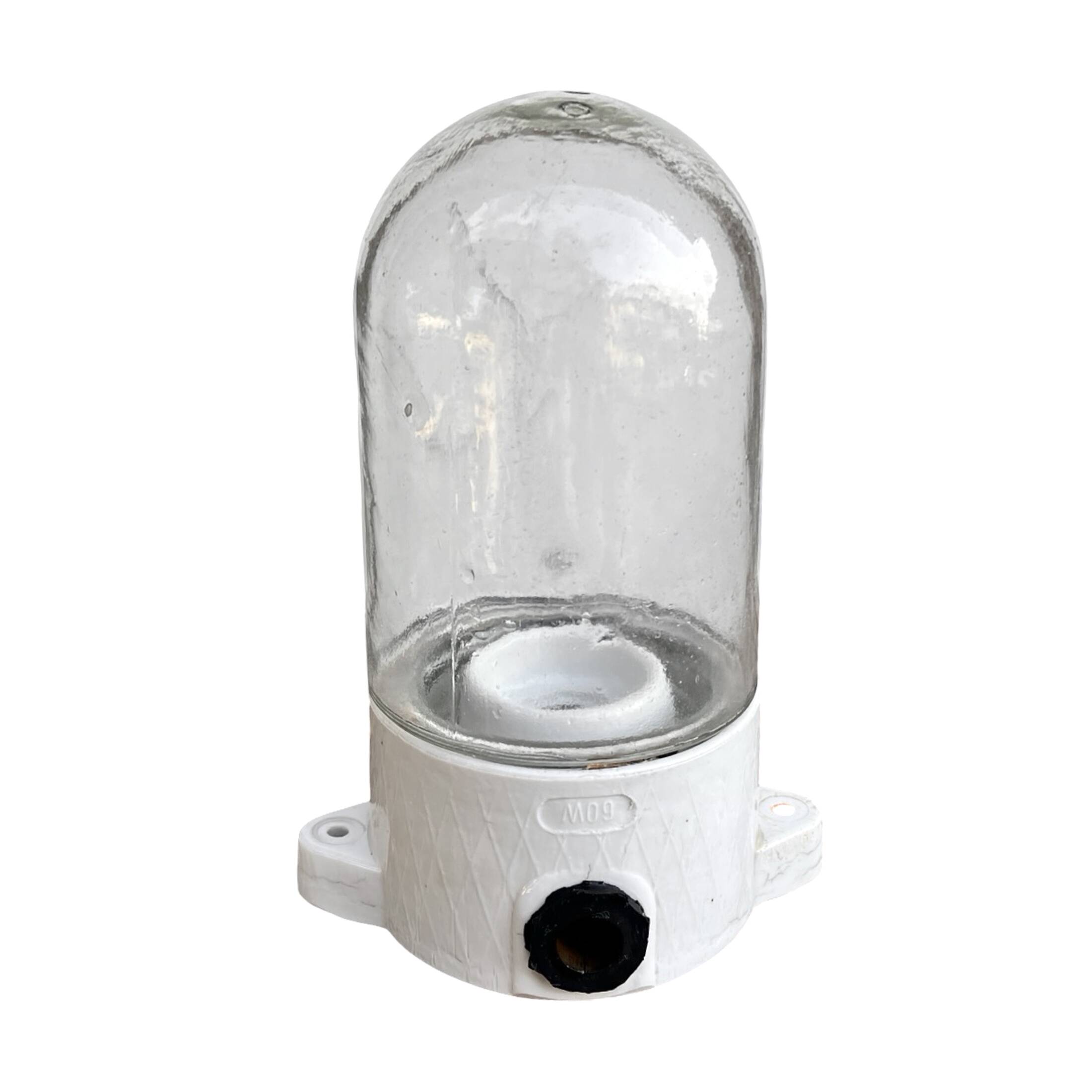 Transparent industrial wall lamp, Lindner & Co., Germany, 1970s.