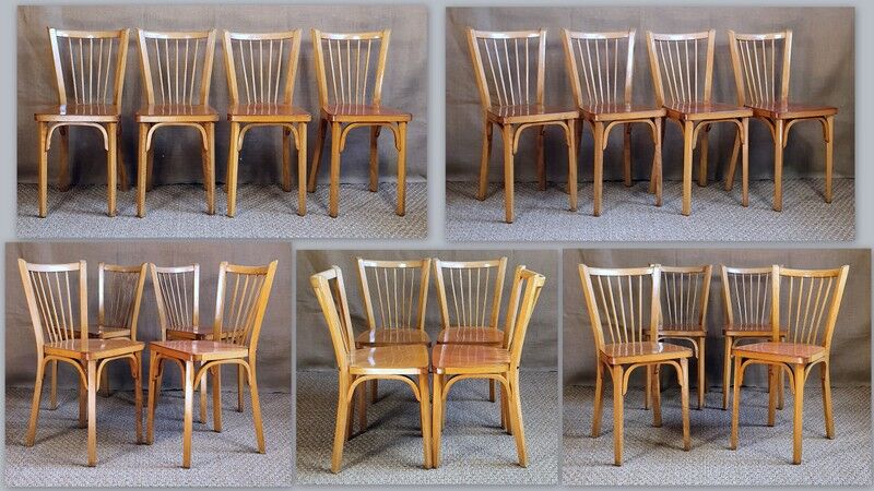 4 chairs bistro baumann no.53