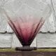 Schneider white and purple glass cup