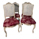 Set of four Louis XV chairs in lacquered wood