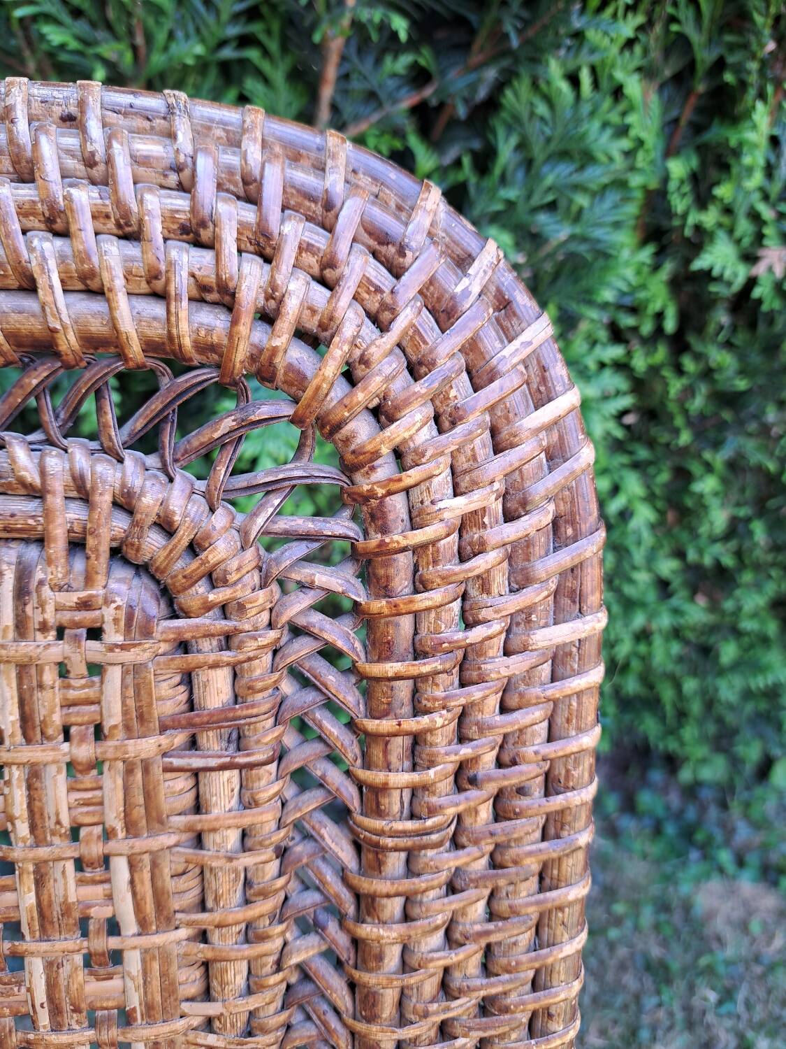 4 chaises Perret et Vibert en bambou et rotin