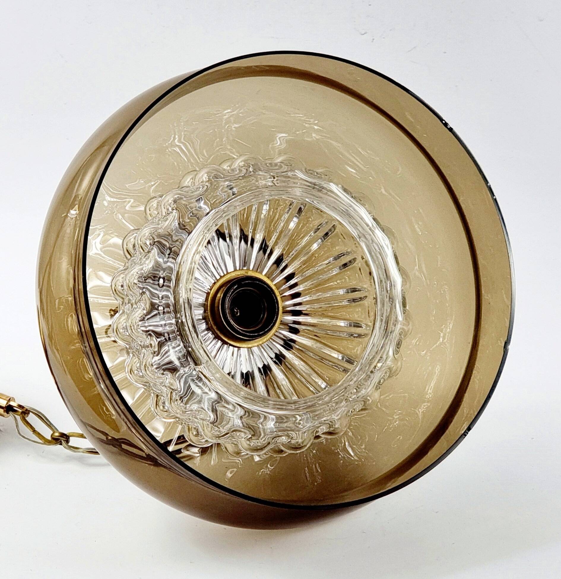 Mid-Century Scandinavian Glass Ceiling Light Neptune Model by Carl Fagerlund for Orrefors, 1960s