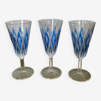 Set of 3 flutes in Champagne VMC Reims