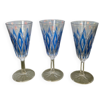 Set of 3 flutes in Champagne VMC Reims