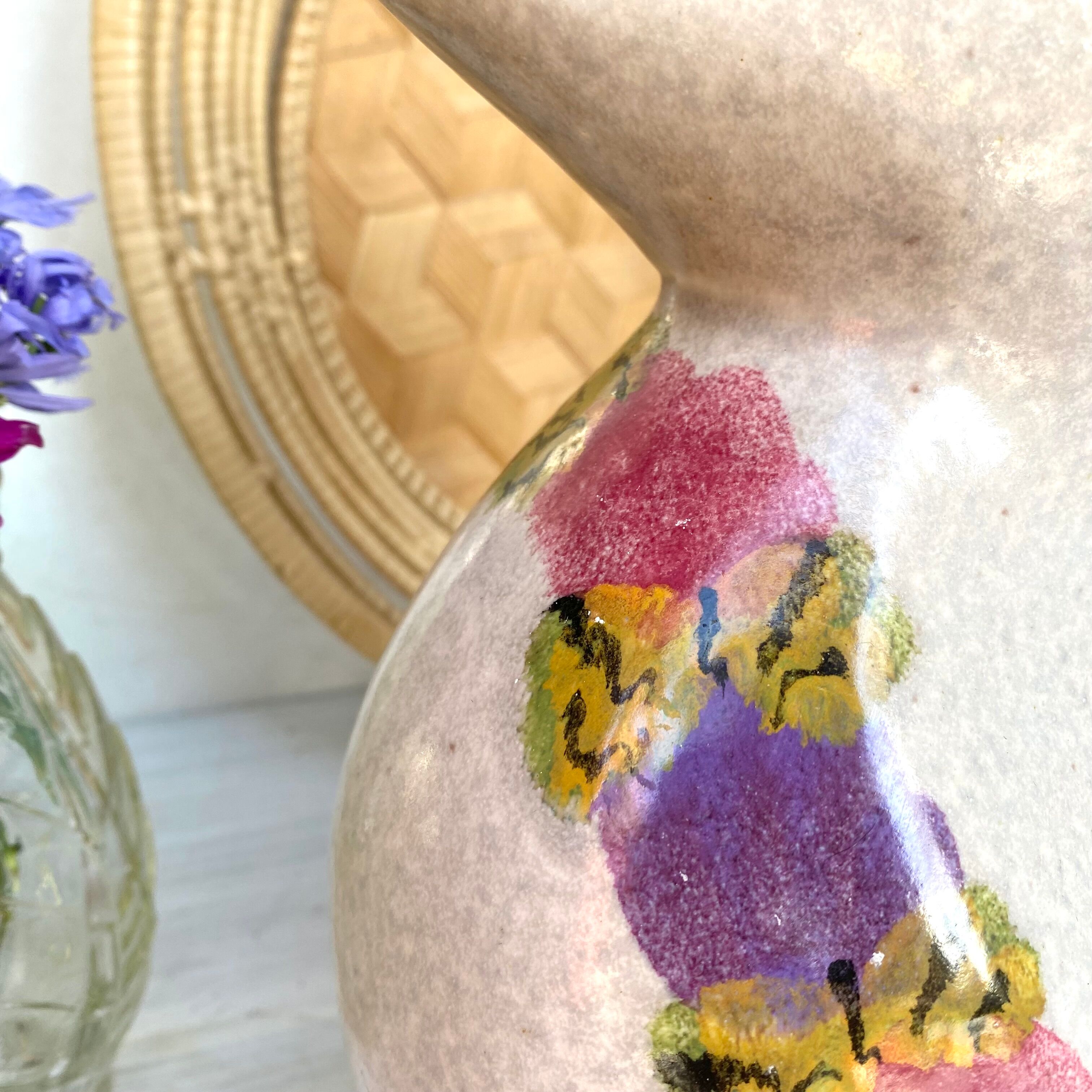 Vintage ceramic pitcher from Pornic Ninon