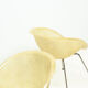 Set of two vintage fiber glass shell chairs