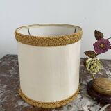 Lamp, Capodimonte, porcelain flowers, polychrome, brass leaves, cherry marble base, lampshade