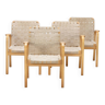 4 Alvar Aalto model 45 armchairs