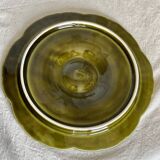 Set of 6 vintage Sarreguemines shell barbotine plates