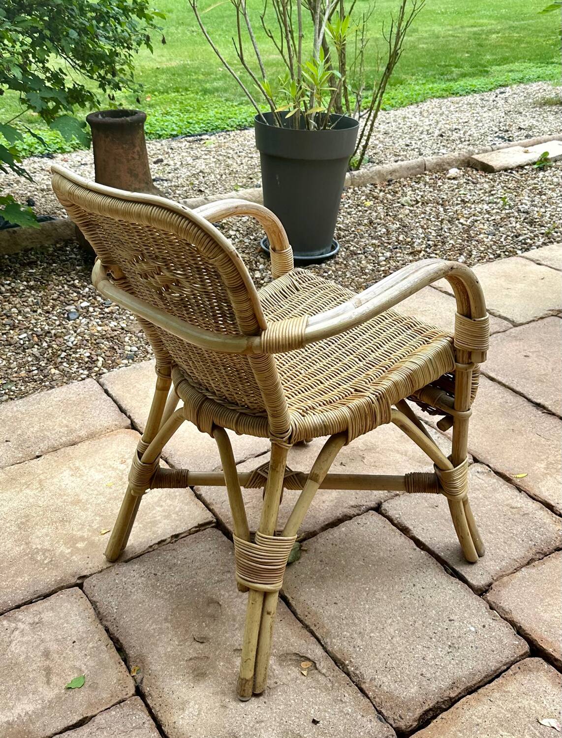Rattan armchair