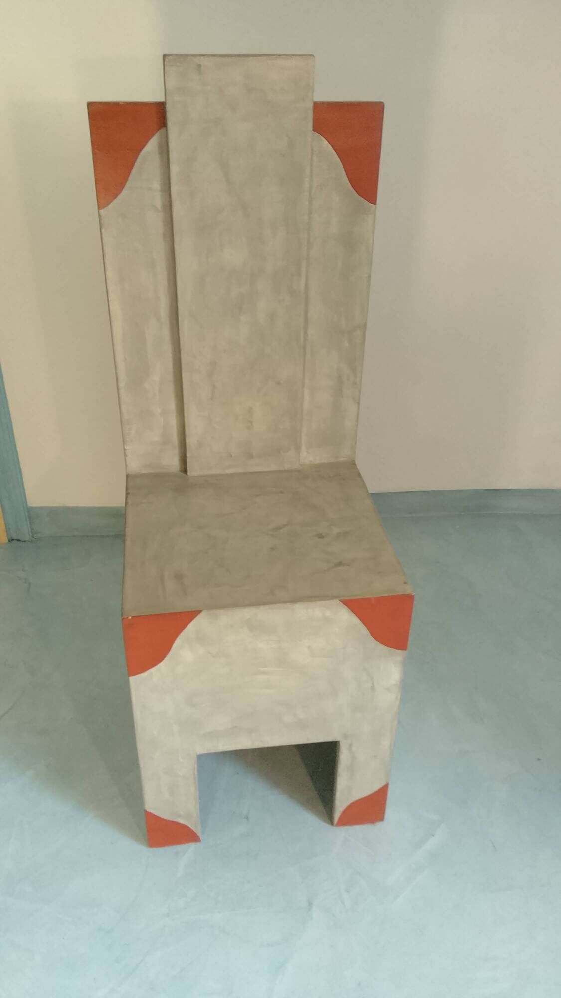 Neo-Brutalist and Postmodern Console-Pedestal – Unique artisan piece.