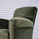 1950s, Danish highback relax armchair, furniture velour, beech wood.