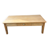 Table basse en bois brut