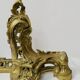 Chenet de style Louis XV en bronze ciselé XX siècle