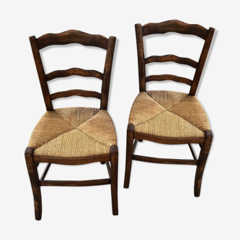 2 chaises de campagne