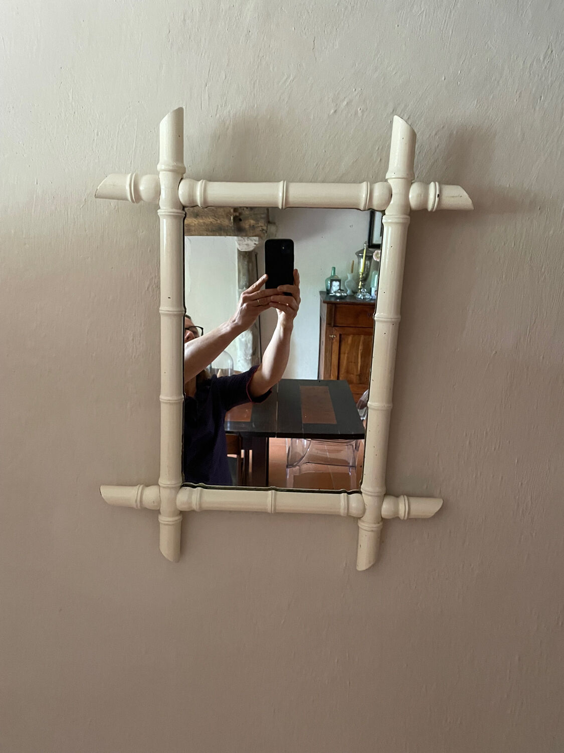Miroir en bois 58x45cm