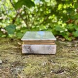 Onyx catchall box from the 1960s, vintage Italy.