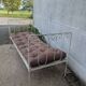 Wrought iron bed, bench