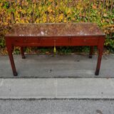 Grande console à tirroir  d extreme orient laquée rouge