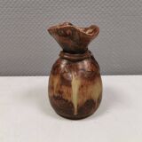 vase shaped like a money bag, in beautiful earthy colours.
