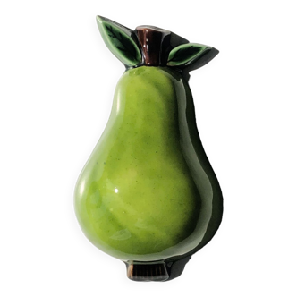 Hanging pear interior decoration in slip or earthenware