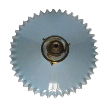 opaline dentelé bleu