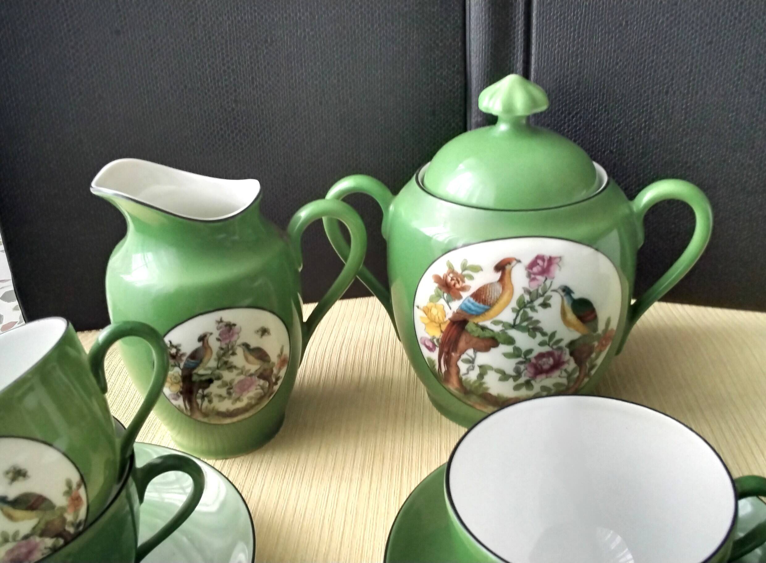 Coffee service porcelain from Czechoslovakia Victoria China