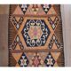 1970s Vintage Turkish Hand-Knotted Wool Cotton Brown Runner Rug 91x355