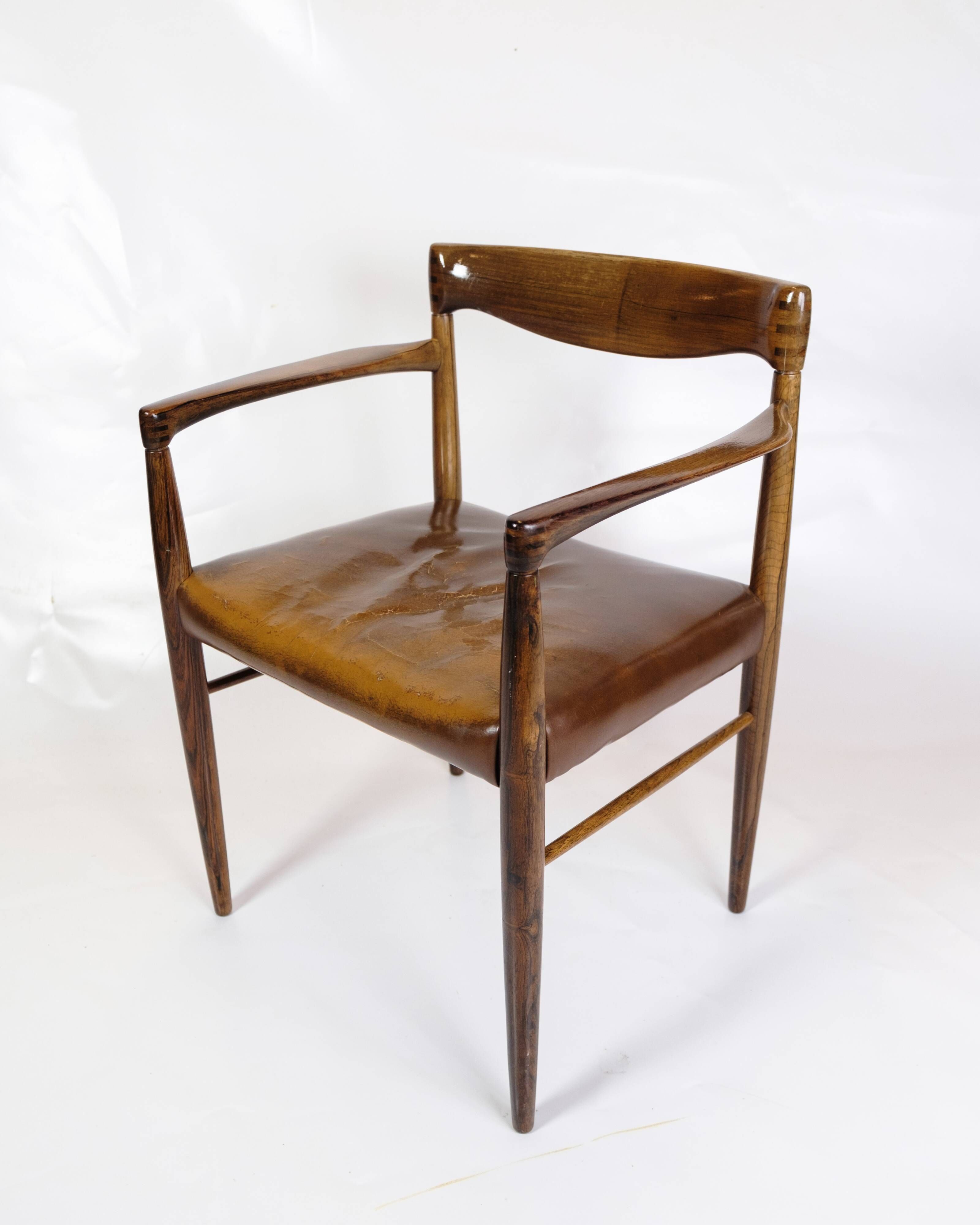 Armchair Made In Rosewood By Henry W. Klein Made By Bramin From 1960s