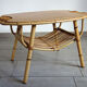 Table basse vintage rotin années 50/60