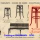 Bistro stool by Baumann No. 96 - 1930 - Art Nouveau seat -