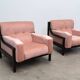 Ensemble de deux fauteuils lounge italiens