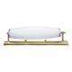 Art Deco brass and opaline glass wall light, Italy, 1940s