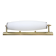 Art Deco brass and opaline glass wall light, Italy, 1940s