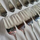 12 silver-plated dessert forks Guildar