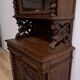 Narrow Oak Display Cabinet, Louis XIII style – Late 19th century
